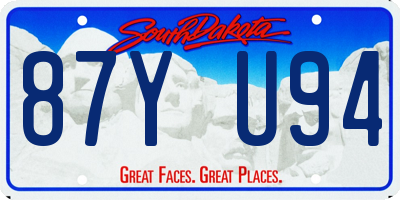 SD license plate 87YU94