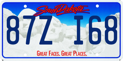SD license plate 87ZI68
