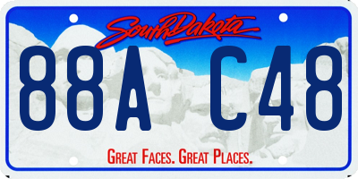 SD license plate 88AC48