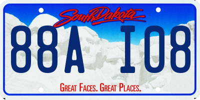 SD license plate 88AI08