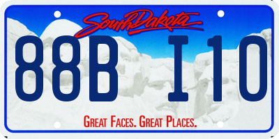 SD license plate 88BI10