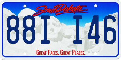 SD license plate 88II46