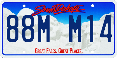 SD license plate 88MM14