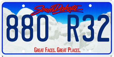 SD license plate 88OR32