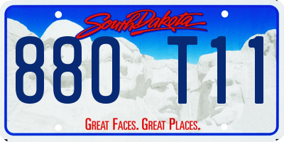 SD license plate 88OT11