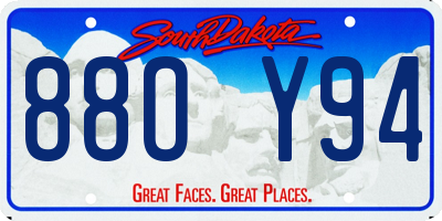SD license plate 88OY94