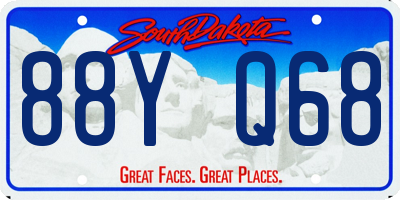 SD license plate 88YQ68