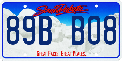SD license plate 89BB08