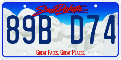 SD license plate 89BD74