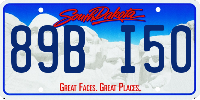 SD license plate 89BI50
