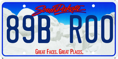 SD license plate 89BR00
