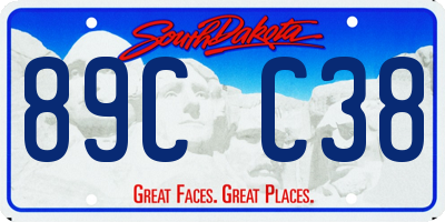 SD license plate 89CC38