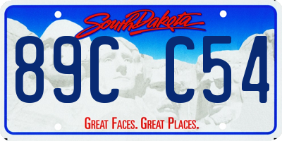 SD license plate 89CC54