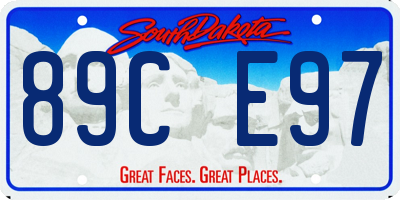 SD license plate 89CE97
