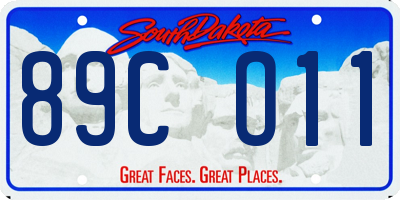SD license plate 89CO11
