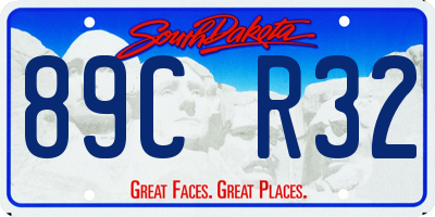SD license plate 89CR32