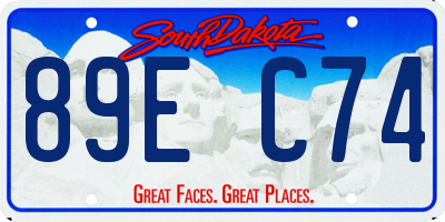 SD license plate 89EC74