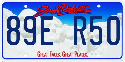 SD license plate 89ER50