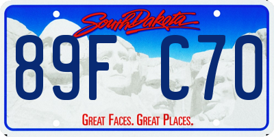 SD license plate 89FC70