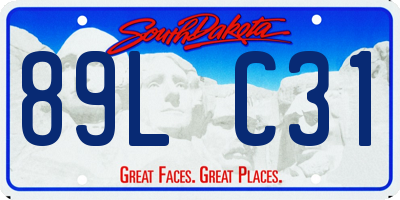SD license plate 89LC31