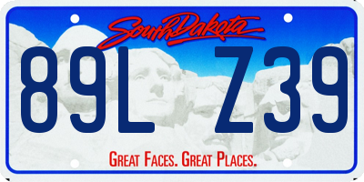 SD license plate 89LZ39