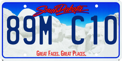SD license plate 89MC10