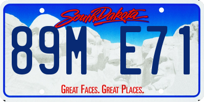 SD license plate 89ME71