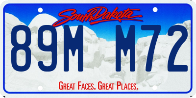 SD license plate 89MM72