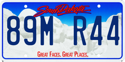 SD license plate 89MR44