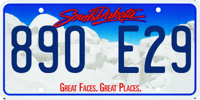 SD license plate 89OE29