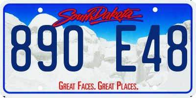SD license plate 89OE48