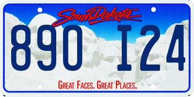 SD license plate 89OI24