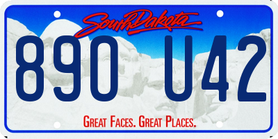 SD license plate 89OU42