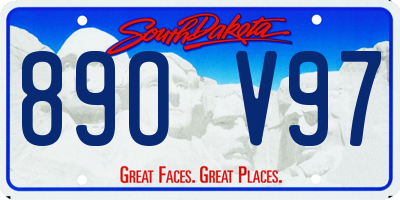 SD license plate 89OV97