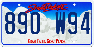 SD license plate 89OW94