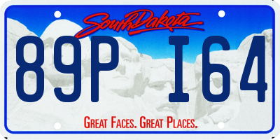 SD license plate 89PI64
