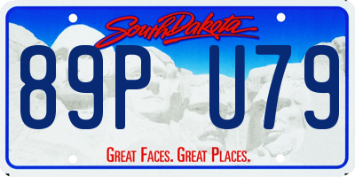 SD license plate 89PU79