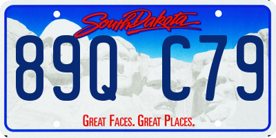 SD license plate 89QC79