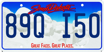 SD license plate 89QI50