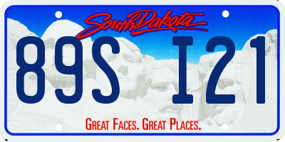 SD license plate 89SI21