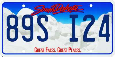 SD license plate 89SI24