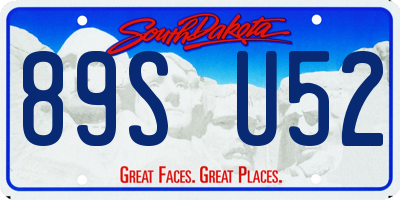 SD license plate 89SU52