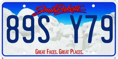 SD license plate 89SY79