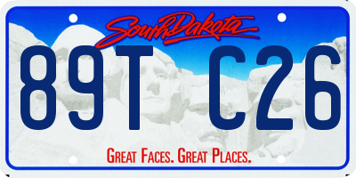 SD license plate 89TC26