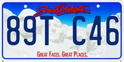 SD license plate 89TC46