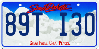 SD license plate 89TI30