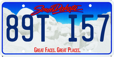 SD license plate 89TI57