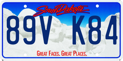 SD license plate 89VK84