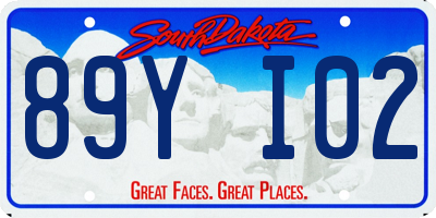 SD license plate 89YI02