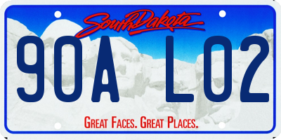 SD license plate 90AL02